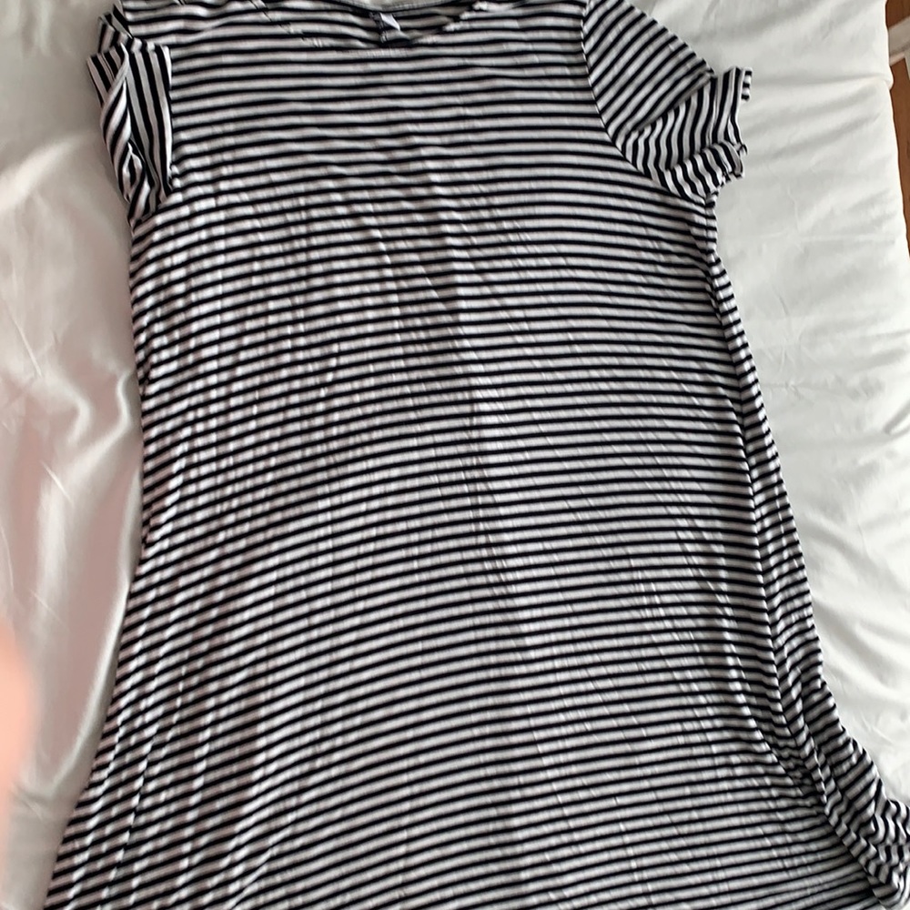 Striped swing dress